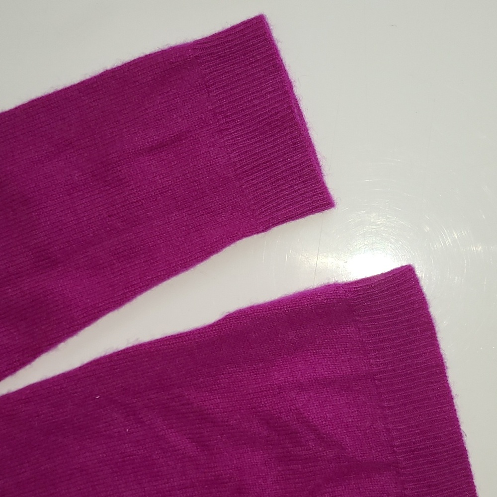 Charter Club 100% Cashmere Crew Neck Sweater Magenta Womens Medium - Picture 4 of 4